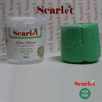 SCARLET AÇIK YEŞİL ŞEKER HAMURU (1 KG)