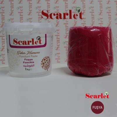 SCARLET FUŞYA ŞEKER HAMURU (1 KG)