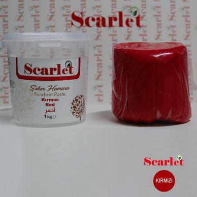 SCARLET KIRMIZI ŞEKER HAMURU (1 KG)